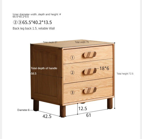 Oak Solid Wood Kids Wardrobe Free Combination