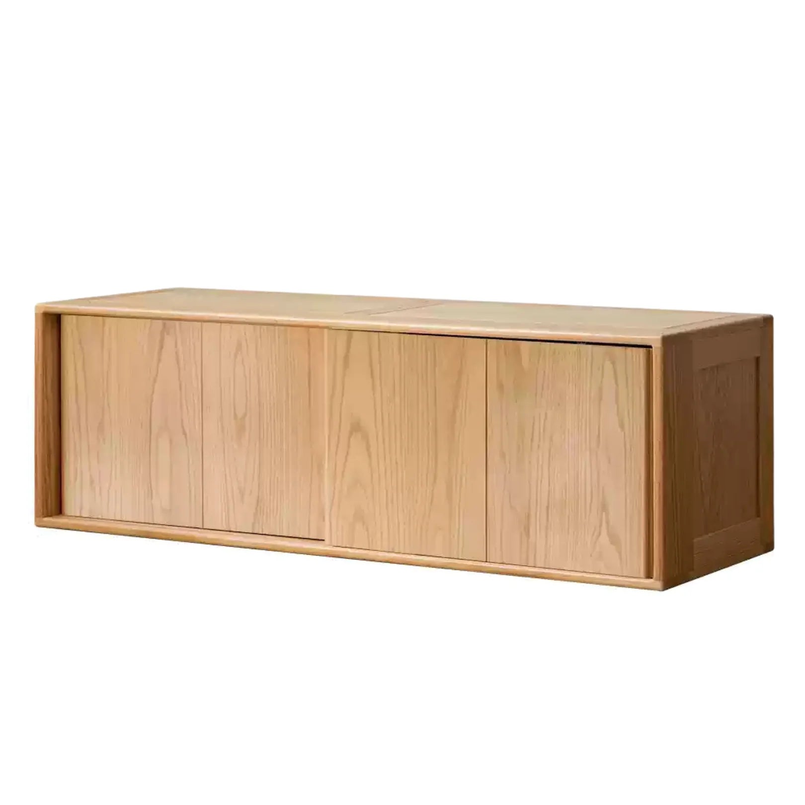 Oak Solid Wood Kids Sliding Door Wardrobe.