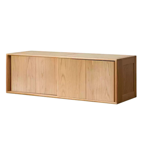 Oak Solid Wood Kids Sliding Door Wardrobe.