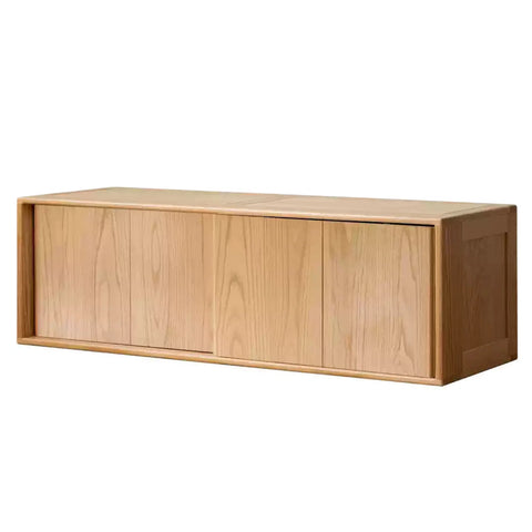 Oak Solid Wood Kids Sliding Door Wardrobe.