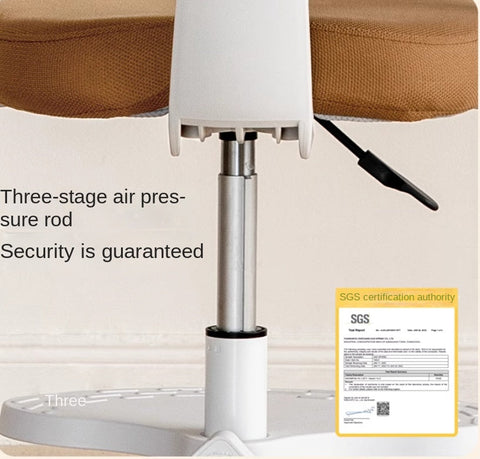 Adjustable Lift Kids Study Chair with Ergonomic Mesh Back & Padded Seat in Blue for Home Desk