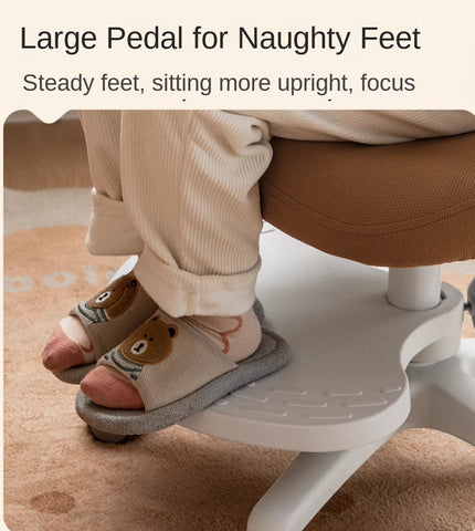 Adjustable Lift Kids Study Chair with Ergonomic Mesh Back & Padded Seat in Blue for Home Desk