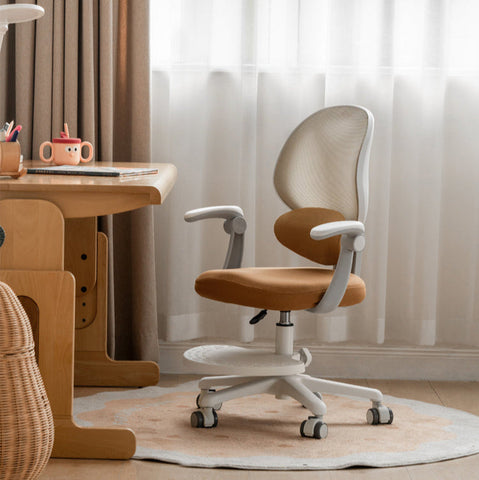 Adjustable Lift Kids Study Chair with Ergonomic Mesh Back & Padded Seat in Blue for Home Desk