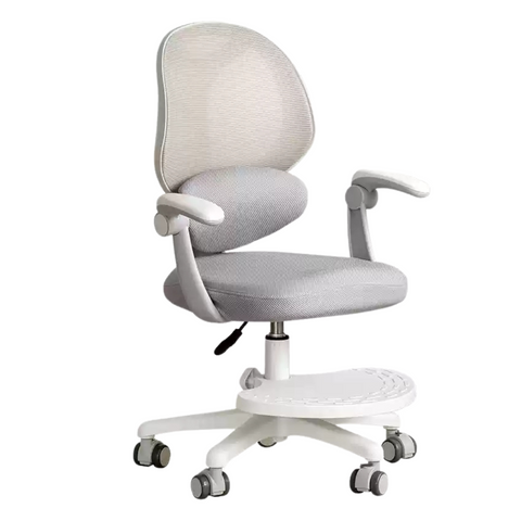 Adjustable Lift Kids Study Chair with Ergonomic Mesh Back & Padded Seat in Blue for Home Desk