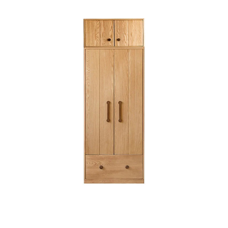 Oak Solid Wood Multi-functional Kids Wardrobe