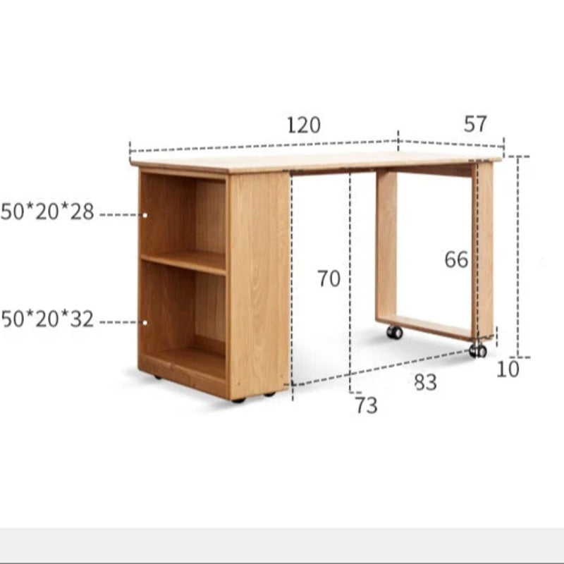 Beech solid wood Mid-high bed with slanting ladder<