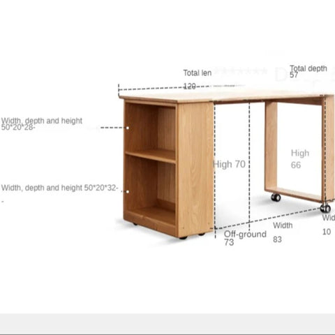 Beech solid wood Mid-high bed with slanting ladder<
