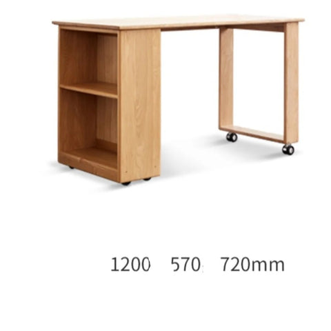 Beech solid wood Mid-high bed with slanting ladder<