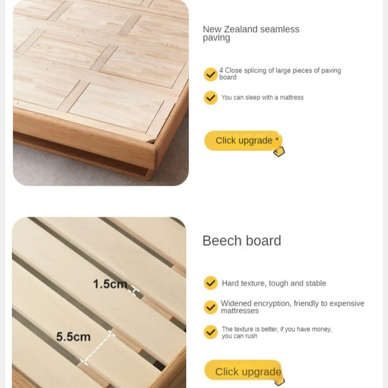 Poplar solid wood children's bed boy girl<