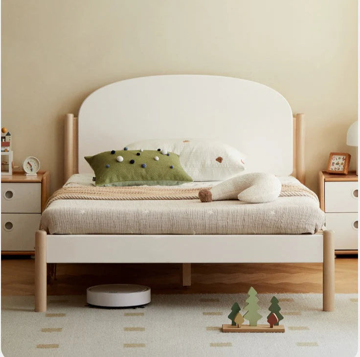 Poplar solid wood children's bed boy girl<