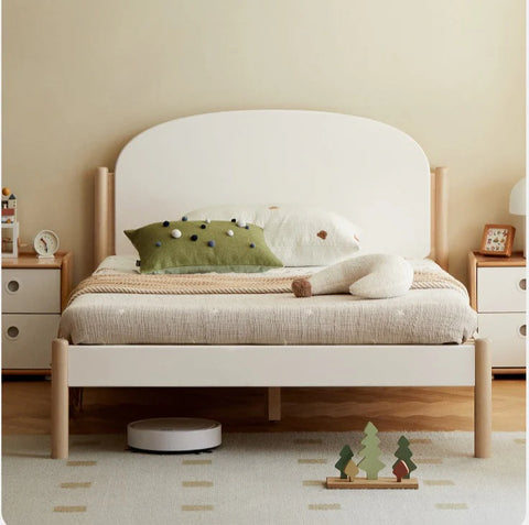 Poplar solid wood children's bed boy girl<