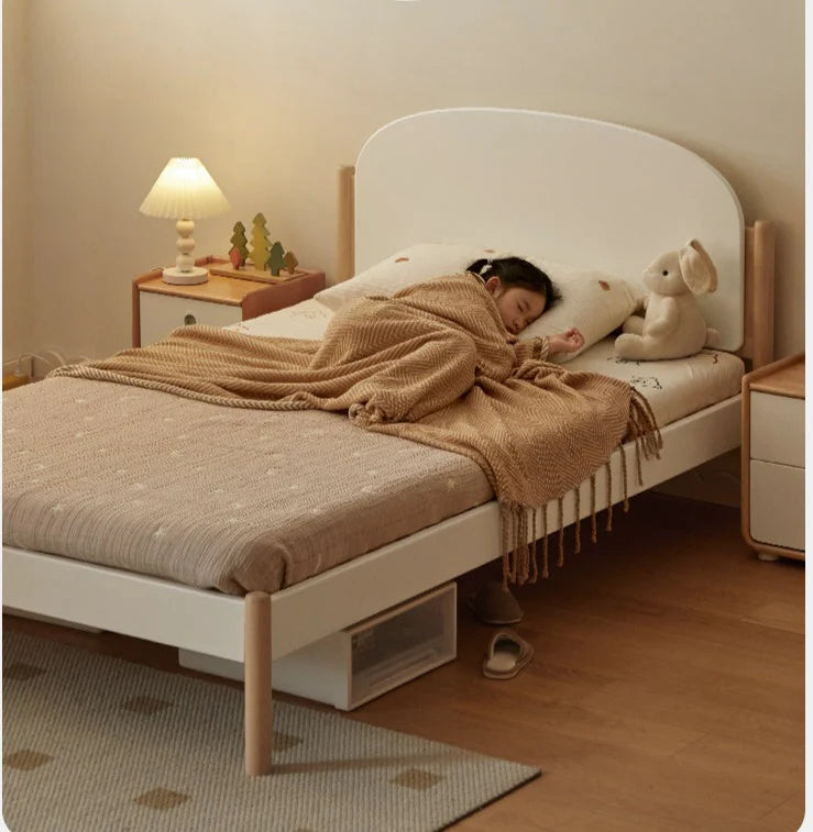 Poplar solid wood children's bed boy girl<