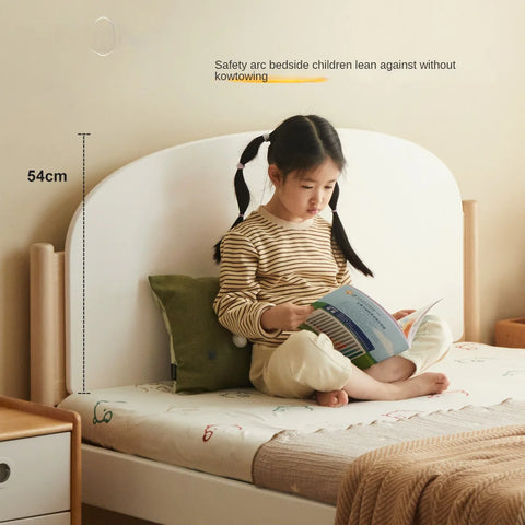 Poplar solid wood children's bed boy girl<