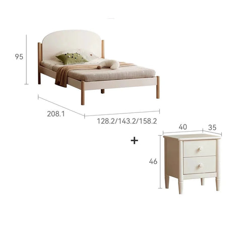 Poplar solid wood children's bed boy girl<