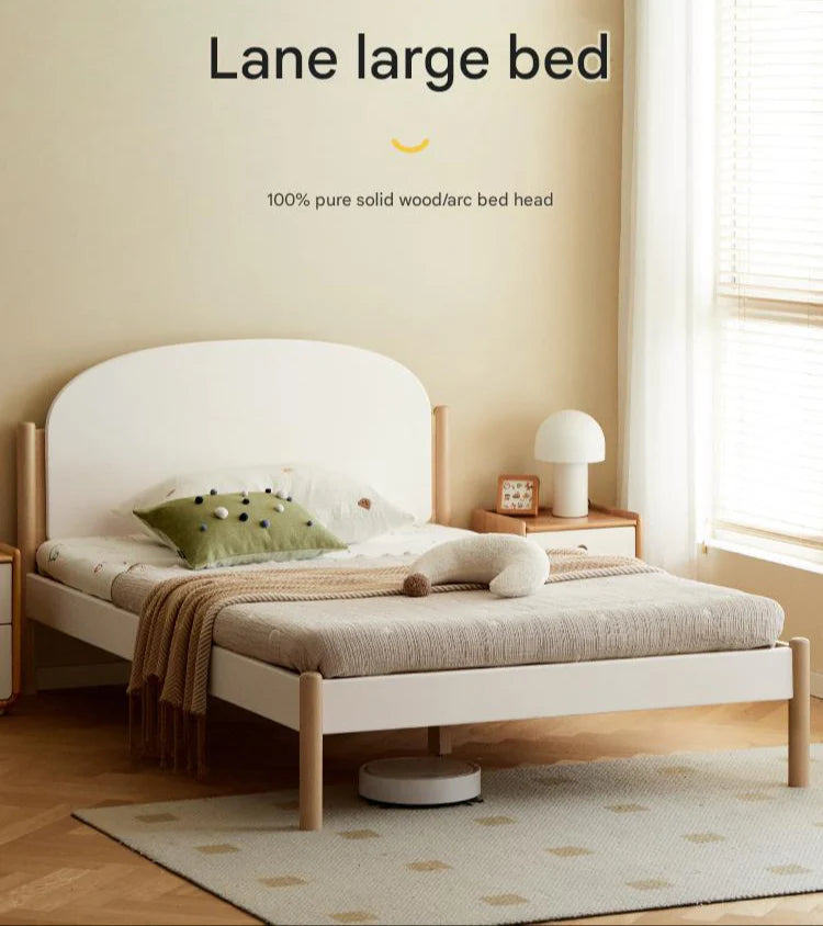 Poplar solid wood children's bed boy girl<