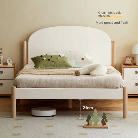 Poplar solid wood children's bed boy girl<