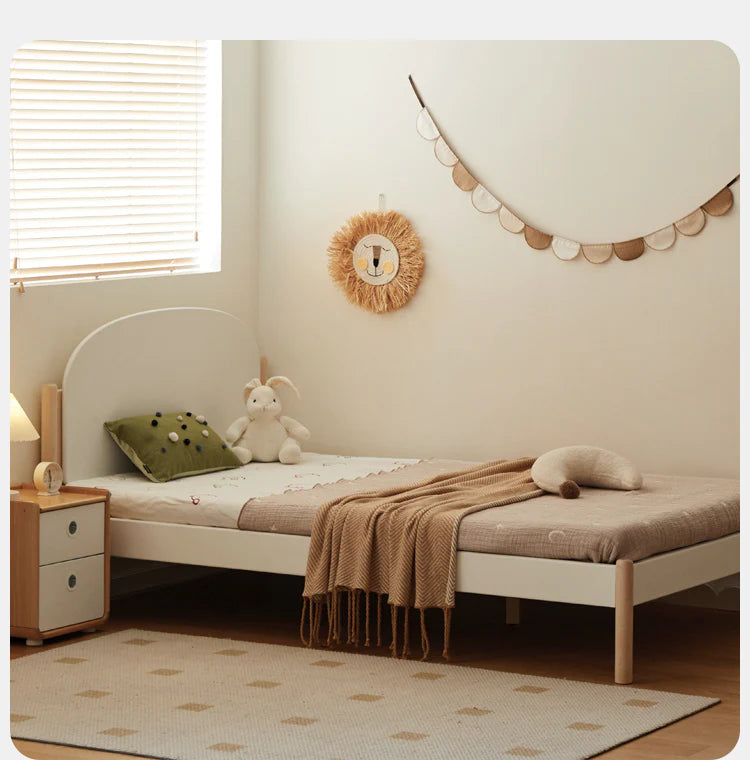 Poplar solid wood children's bed boy girl<