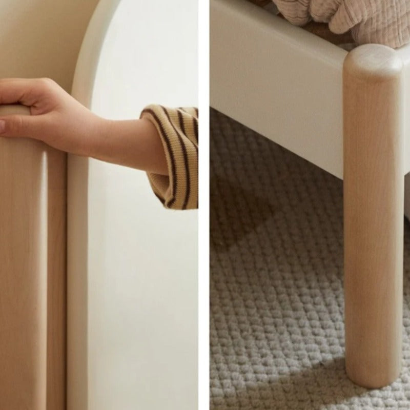 Poplar solid wood children's bed boy girl<