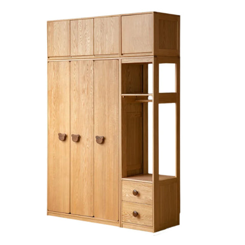 Oak Solid Wood Kids Wardrobe.