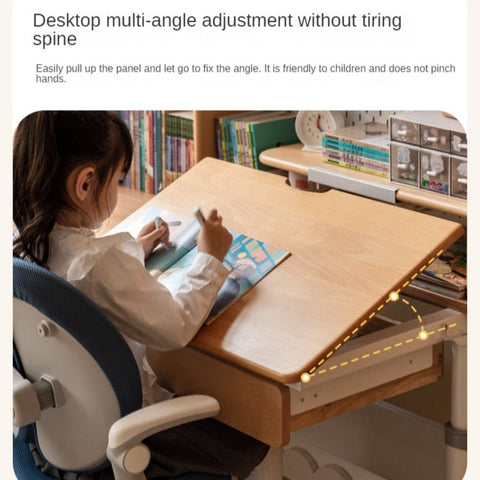 Beech Solid Wood Montessori Bedroom Furniture Set Natural Kids Bed with Storage Eco Friendly