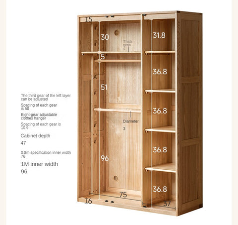 Beech Solid Wood Montessori Bedroom Furniture Set Natural Kids Bed with Storage Eco Friendly