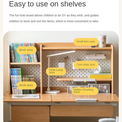 Beech Solid Wood Montessori Bedroom Furniture Set Natural Kids Bed with Storage Eco Friendly