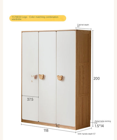 Beech Solid Wood Montessori Bedroom Furniture Set Natural Kids Bed with Storage Eco Friendly