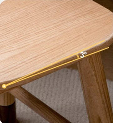 Adjustable Solid Wood Kids Chair Oak Beech Birch Natural Finish Ergonomic Study & Desk Chair for Children