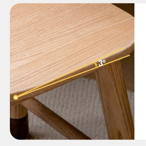 Adjustable Solid Wood Kids Chair Oak Beech Birch Natural Finish Ergonomic Study & Desk Chair for Children