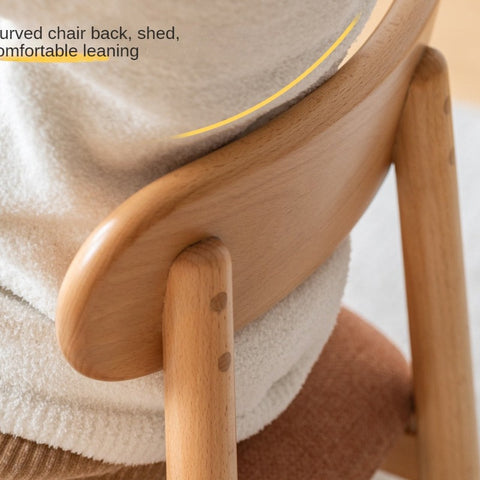 Oak Beech Solid Wood Kids Chair with Sponge Cushion in Green White Coral for Bedroom Living Room