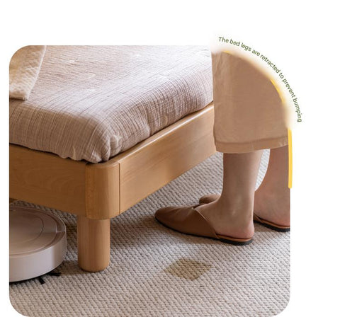 Beech Solid Wood Modern Children's Single Bed