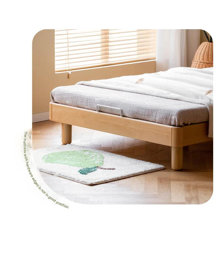 Beech Solid Wood Modern Children's Single Bed