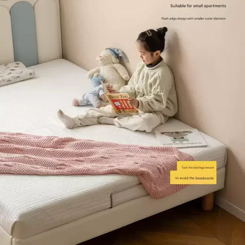 Organic leather cream style white Children's Bed