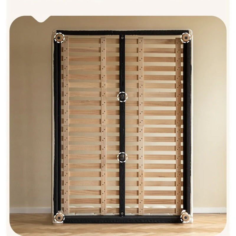 Organic leather cream style white Children's Bed