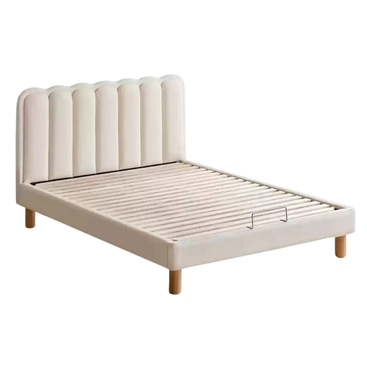 Organic leather cream style white Children's Bed