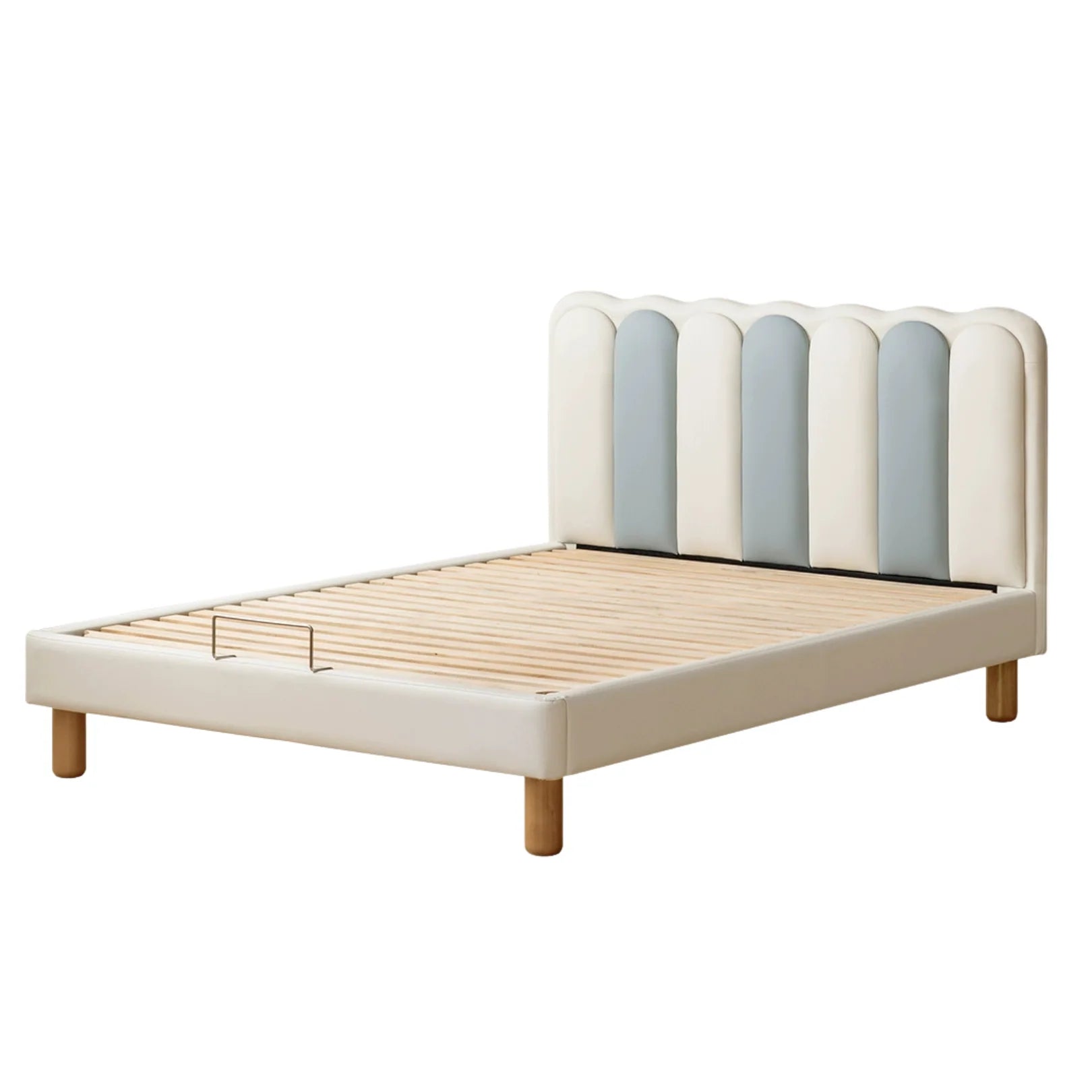 Organic leather cream style white Children's Bed