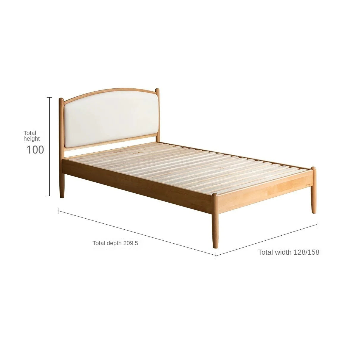 Beech solid wood Children's Soft Bed<