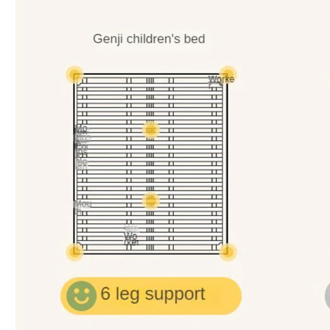 Beech solid wood Children's Soft Bed<