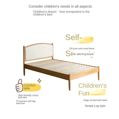 Beech solid wood Children's Soft Bed<
