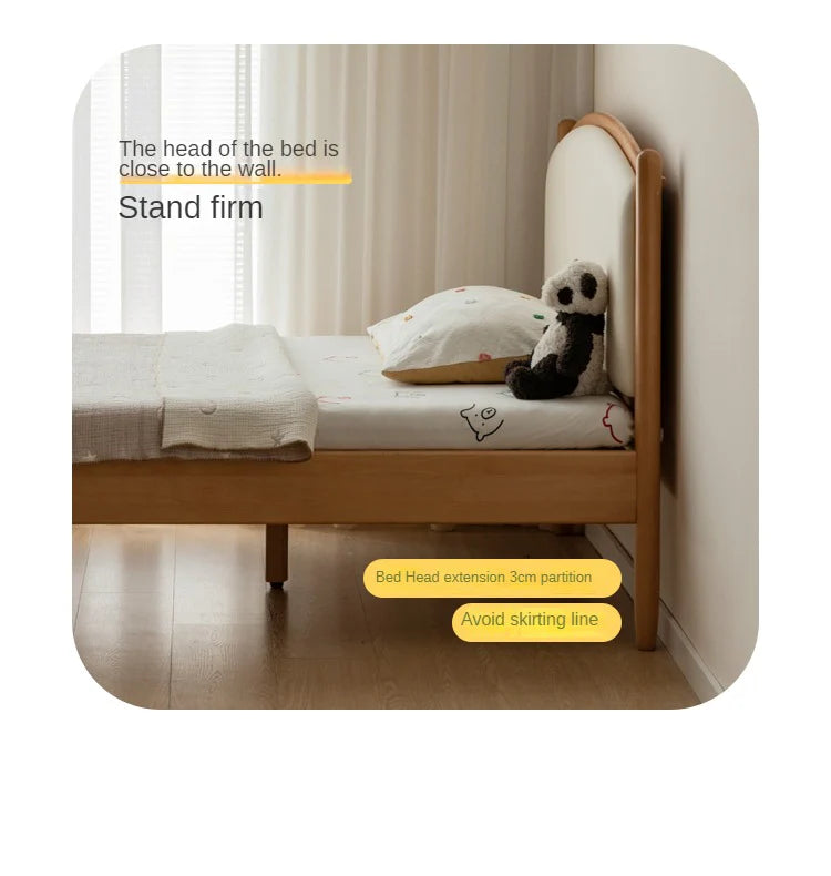 Beech solid wood Children's Soft Bed<