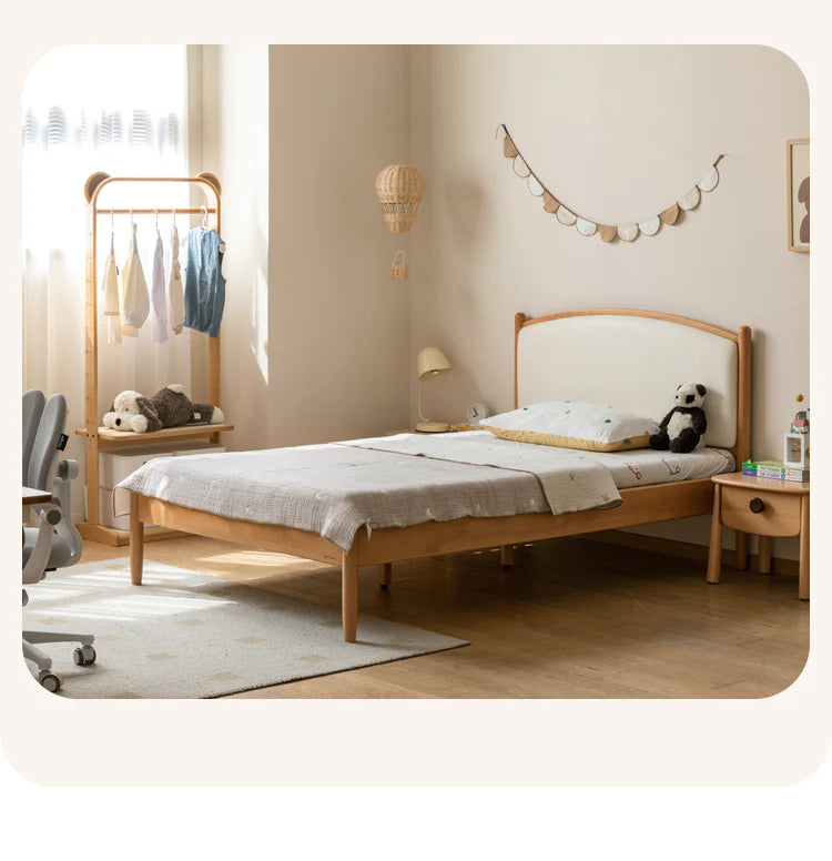 Beech solid wood Children's Soft Bed<