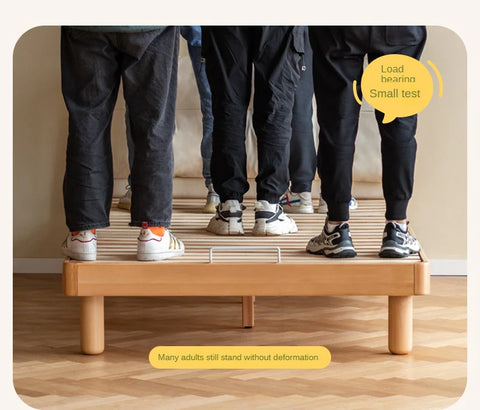 Cream style Organic Leather kid's Bed<