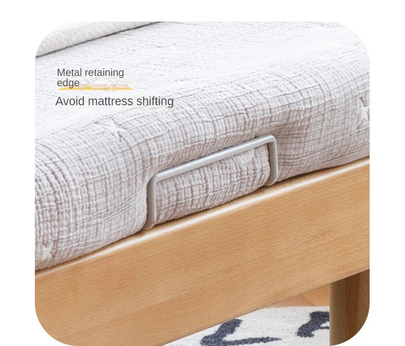 Cream style Organic Leather kid's Bed<