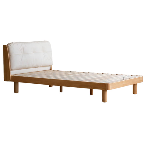 Cream style Organic Leather kid's Bed<