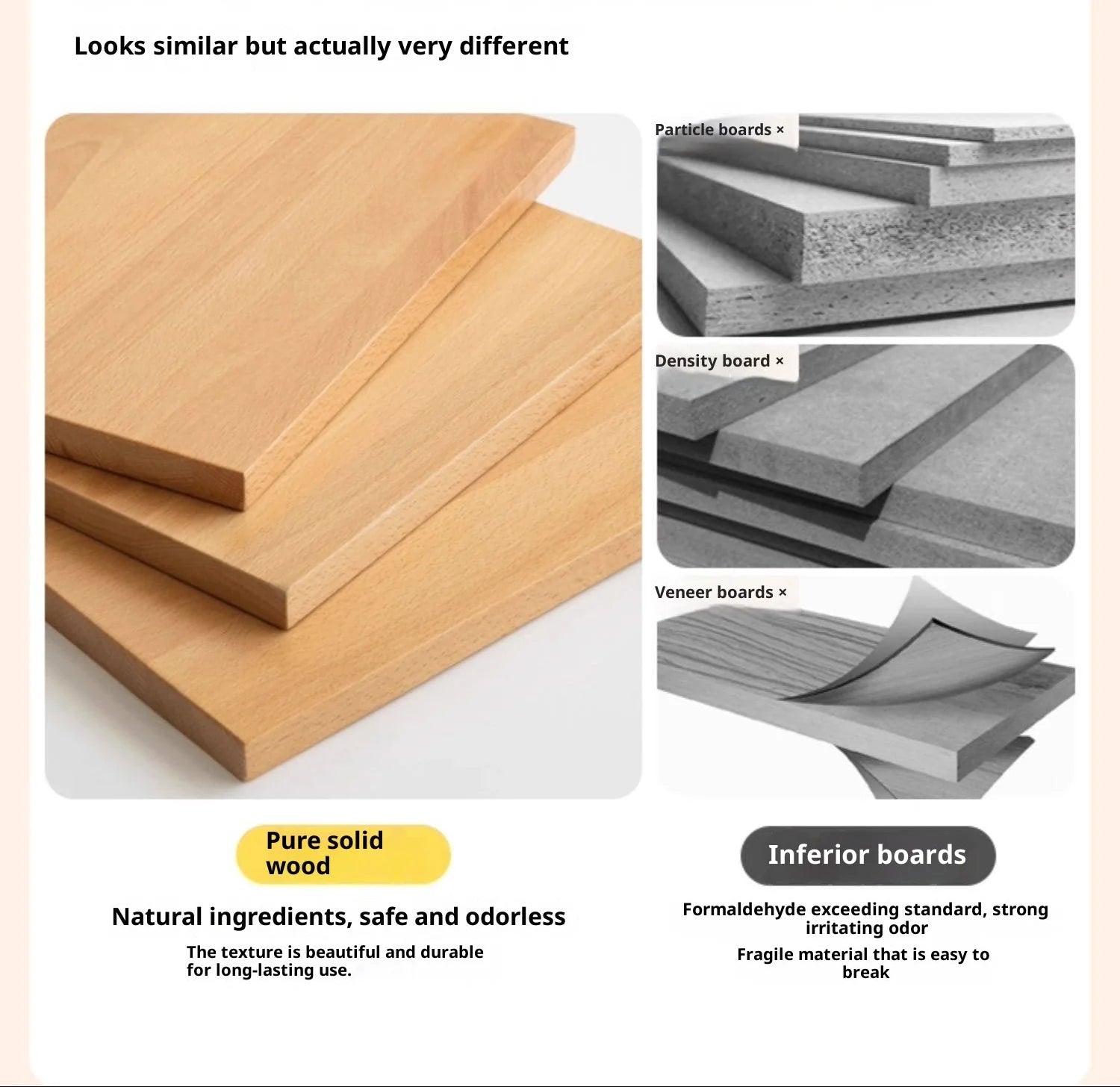 Oak Solid Wood Original Wood Style Kids Wardrobe