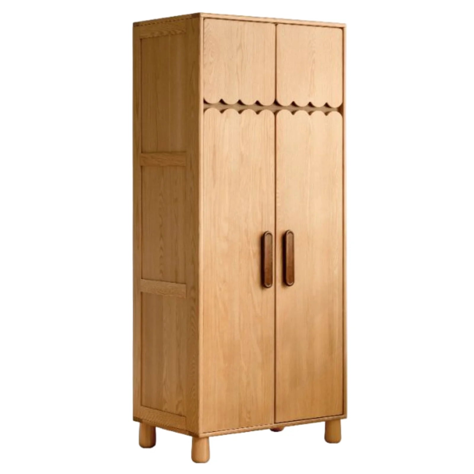 Oak Solid Wood Original Wood Style Kids Wardrobe