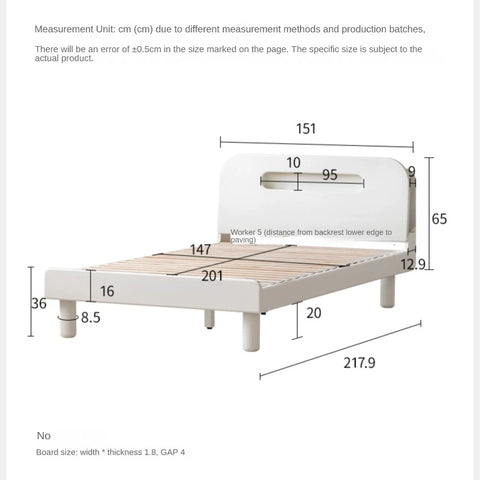 Poplar solid wood with LED light<