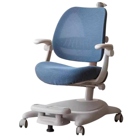 Upright Children’s Ergonomic Study Chair Adjustable Height Pink Desk Chair with Washable Cushion & PU Wheels