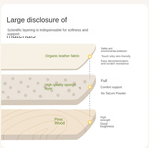 Organic Leather Kid's Soft Cloud Bed