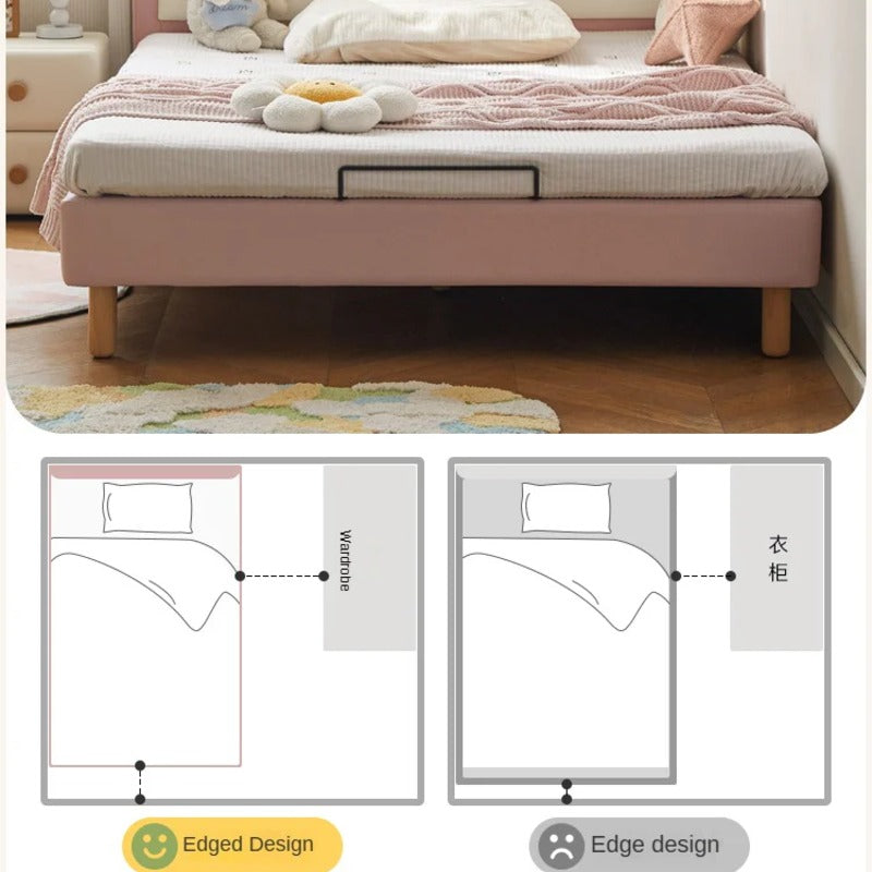 Organic Leather Kid's Soft Cloud Bed